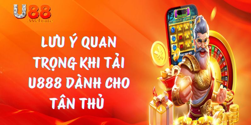 Lưu ý quan trọng khi tải U888 dành cho tân thủ